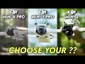 Dji Mini 4 Pro VS Dji Mini 3 Pro VS Dji Mini 3 Comparison | Everything you want to know is here