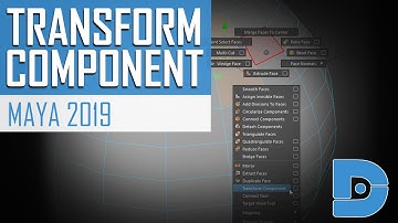 Maya 2019 Tutorial - Transform Component