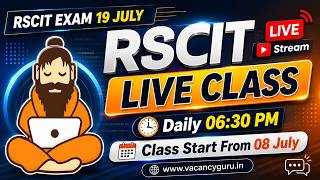 RSCIT Live Class 01 RSCIT Exam Important Questions 2026 RSCIT Computer Course RSCIT Exam 19 July 26 screenshot 4