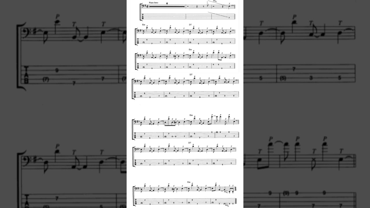 Bajo afro cubano / Cross-over groove