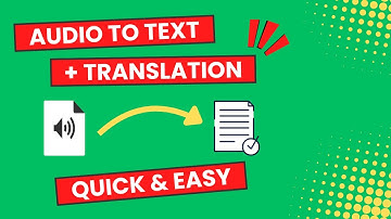 How to Transcribe + Translate Audio to Text! Quick & Easy