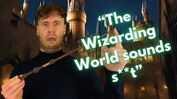 A Muggle and a Wizard argue over whose world is better (sketch comedy)
