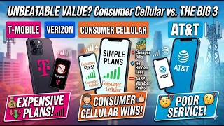 AT&T T-Mobile & Verizon Are Lost BUT NOT CONSUMER CELLULAR!