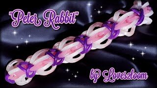 Peter Rabbit Rainbow Loom Bracelet Tutorial (3 bars wide)