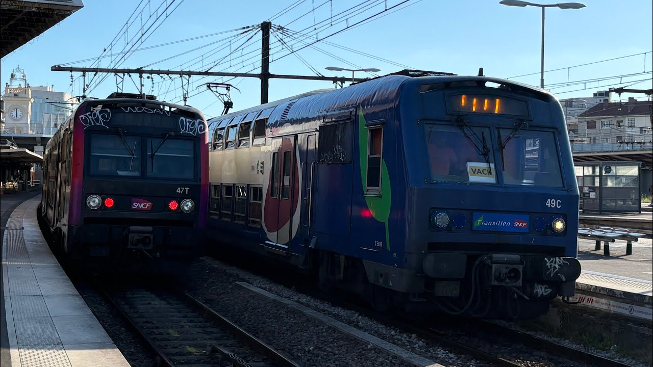 (RER C) Trajet à bord d’Z5600 bibliothèque français Mitterrand à direct jusqu’à juvisy 