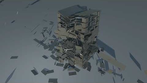 Realflow Building Collapse 2 (1000+ objects)
