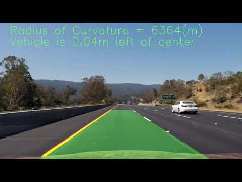 Udacity advanced lane detection demo