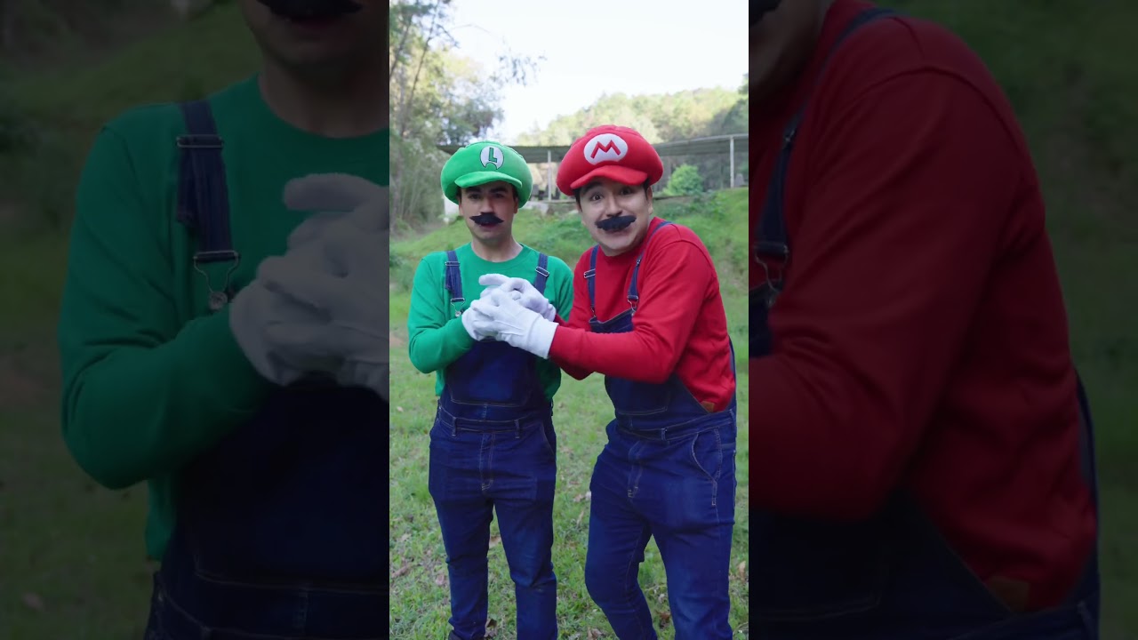 MARIO BROS Y LUIGI  EN LA VIDA REAL 🍄🍄 #mariobrosmovie