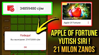 OLMA O'YINIDAN 3000$ YUTDIK! | APPLE OF FORTUNE YANGICHA TAKTIKA #vertualbola screenshot 5