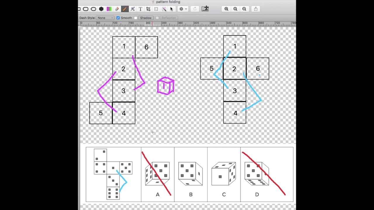 Folding a Cube Template 