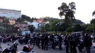 Manifestación contra guardarailes Galicia. Salida de Vigo