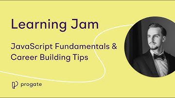 Progate x Catalin Pit Learning Jam | JavaScript Fundamentals & Career Building Tips