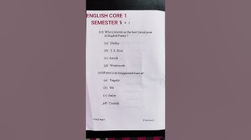 VBU || ENGLISH HONORS SEMESTER 1 ( CORE 1 ) 2021-2024 || Previous years question paper