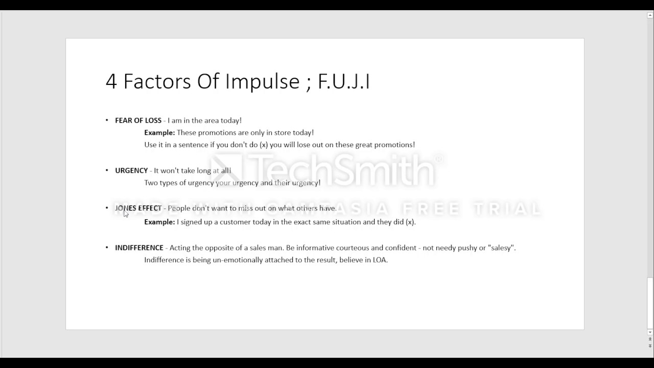 4 Factors of Impulse (How to close Sales Faster)