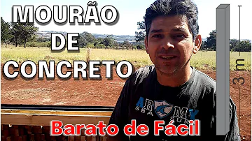 Qual valor de um mourão de concreto?