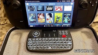 Great companion for the Steam Deck. RII i4 Portable Keyboard & Mouse, Wireless & Bluetooth