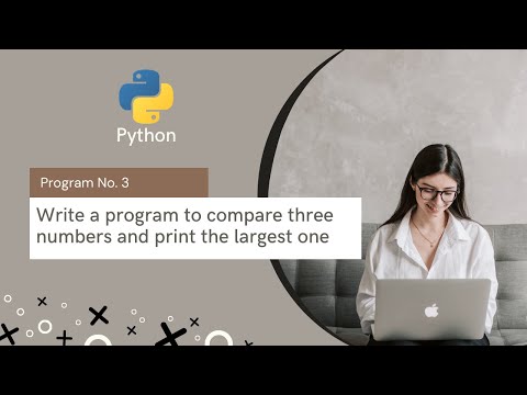 Write a program to compare three numbers and print the largest one || Python Program