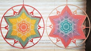 Crochet Christmas Lantern Inspired Wall Hanging Part 1 | Step by Step Tutorial