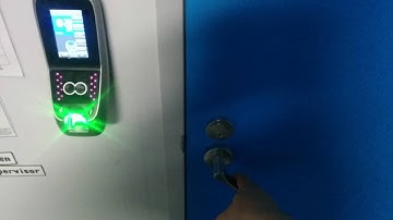 Multibio 700 Fingerprint and Facial Recognition Door Access