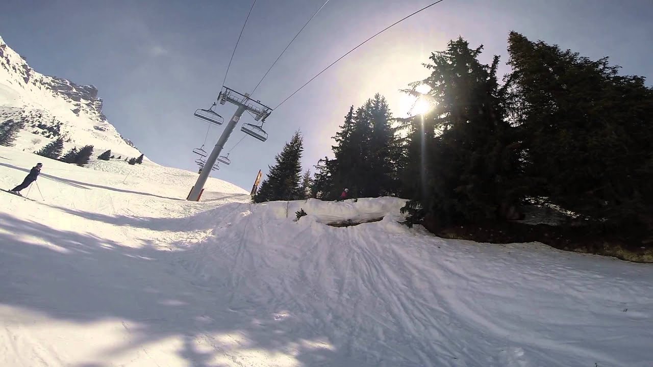 FUNNY girl falls off cliff into snow FAIL YouTube