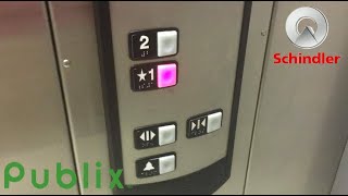 Schindler 330A Elevator @ Publix- Little Rd- Trinity, FL, USA