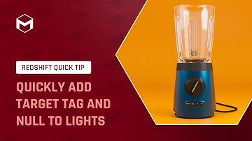 #RedshiftQuickTip 10: How to quickly add target tag and null to Lights