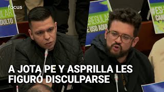 Jota Pe Hernández e Inti Asprilla ofrecieron disculpas tras fuerte encontronazo en plenaria