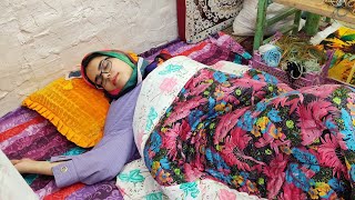 Morning to Evening Routine in the Mountains of Iran | How a lonely girl lives in a remote village?