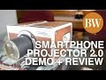 Smartphone projector 20 demo and mini review