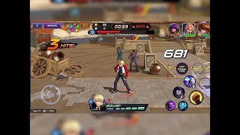 Try skill new fighter Rock Howard vs Athena Asamiya KOF The King Of Fighters All Star #Shorts