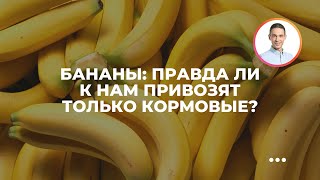Бананы: правда ли к нам привозят только кормовые?