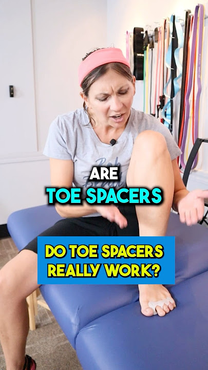 Do Toe Spacers Really Work? #foothealth #painfree #healthtips #bobandbrad #shorts #toes