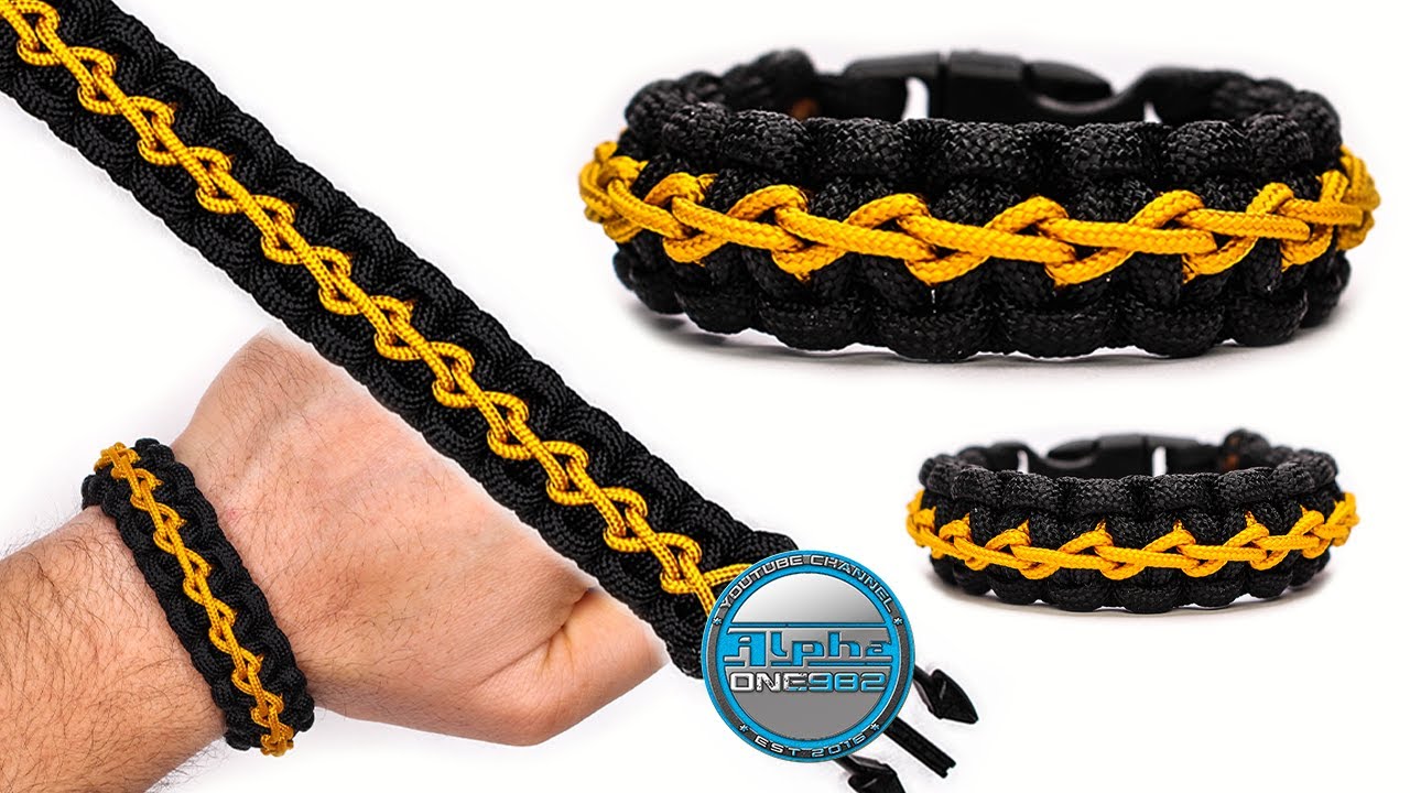 Stitched Cobra Paracord Bracelet Solomon Knot Tutorial 