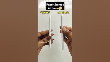 How to make Paper Stumps?🤔 #shortsviral #drawing #youtube #painting #shorts #viralvideo #tutorial