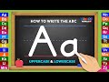 How to Write the English Alphabet -  Learn ABC Letters Uppercase and Lowercase - Kiddos World TV