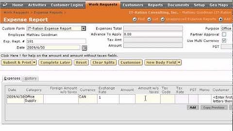 Expense Report, Amount with Tax - ERP Guru, NetSuite Solution Provider