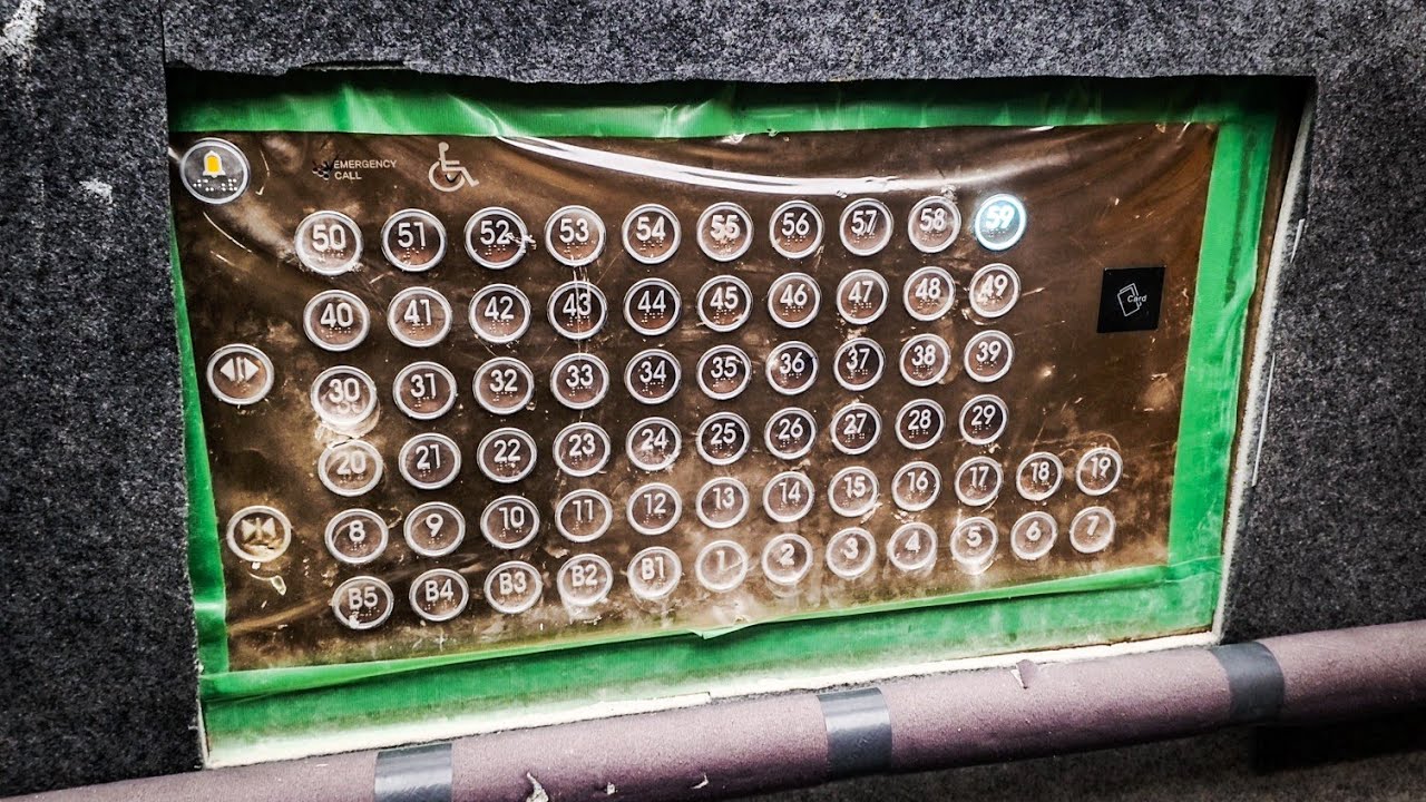 59층 SUVF!ㅣ부산 동구 롯데캐슬 드메르 비상용 현대 엘리베이터ㅣEp. 1ㅣ한 엘