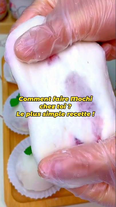 Comment faire MOCHI sans farine de riz gluant ? / recette asiatique /  #Shorts 