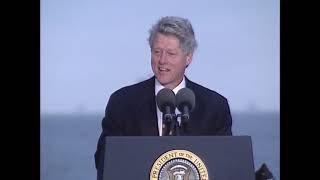 President Clinton Speaking at Ceremony Commemorating United States Navy Role in Normandy Invasion
This item is a video recording of President William Jefferson Clinton speaking at a ceremony commemorating the United States Navy role in the Normandy Invasion, D-Day June 6th 1944. This speech was given on June 6th, 1994. President Clinton Speaking at Ceremony Commemorating United States Navy Role in Normandy Invasion