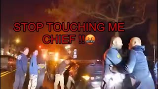 NJ Cop Slams His Own Police Chief Onto Car Hood After He Showed Up 'Drunk' at a Crash Scene. #police