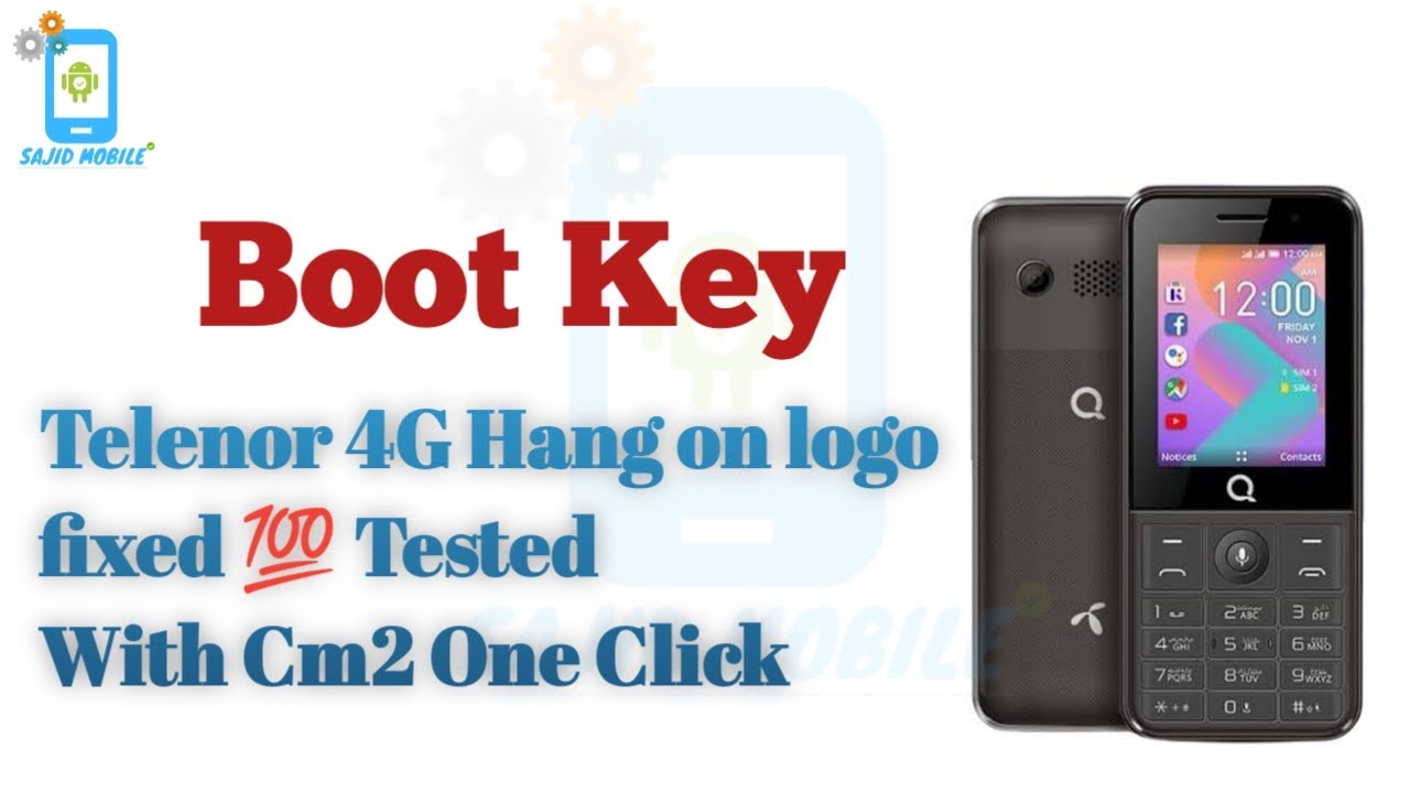 Q smart 4g plus hang on logo Fixed One Click Cm2