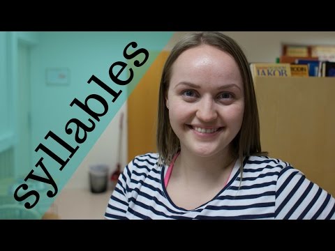 Video: Hva Er En Stavelse