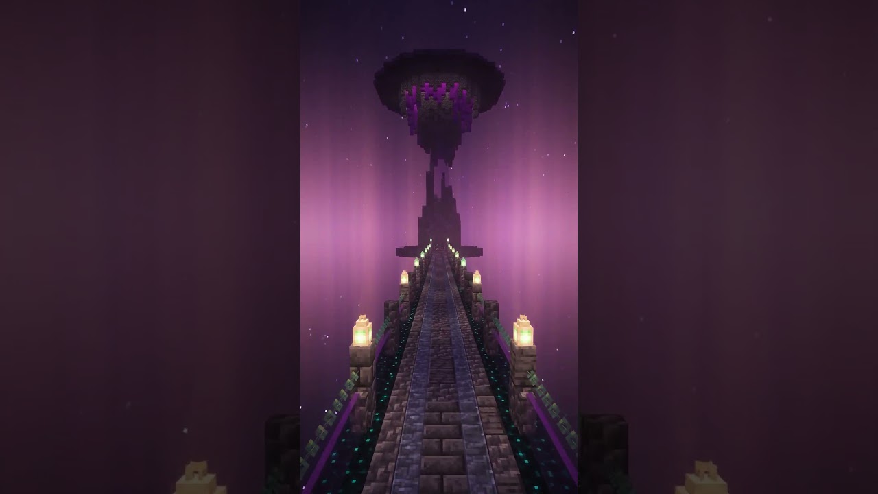 I built an Enderman Farm in HC Minecraft. #minecraftbuilds #enderman #minecraft #theend #hcminecraft