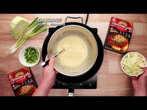 How to Make Okonomiyaki using Otafuku Okonomiyaki Kit 