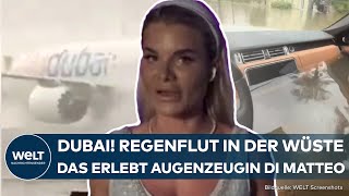 DUBAI: Wüste unter Wasser - chaotische Szenen! Schwerster Regen seit 1949 überflutet Emirate