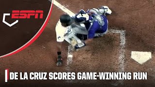 Marlins get walk-off win after a physical play at the plate | ESPN MLB