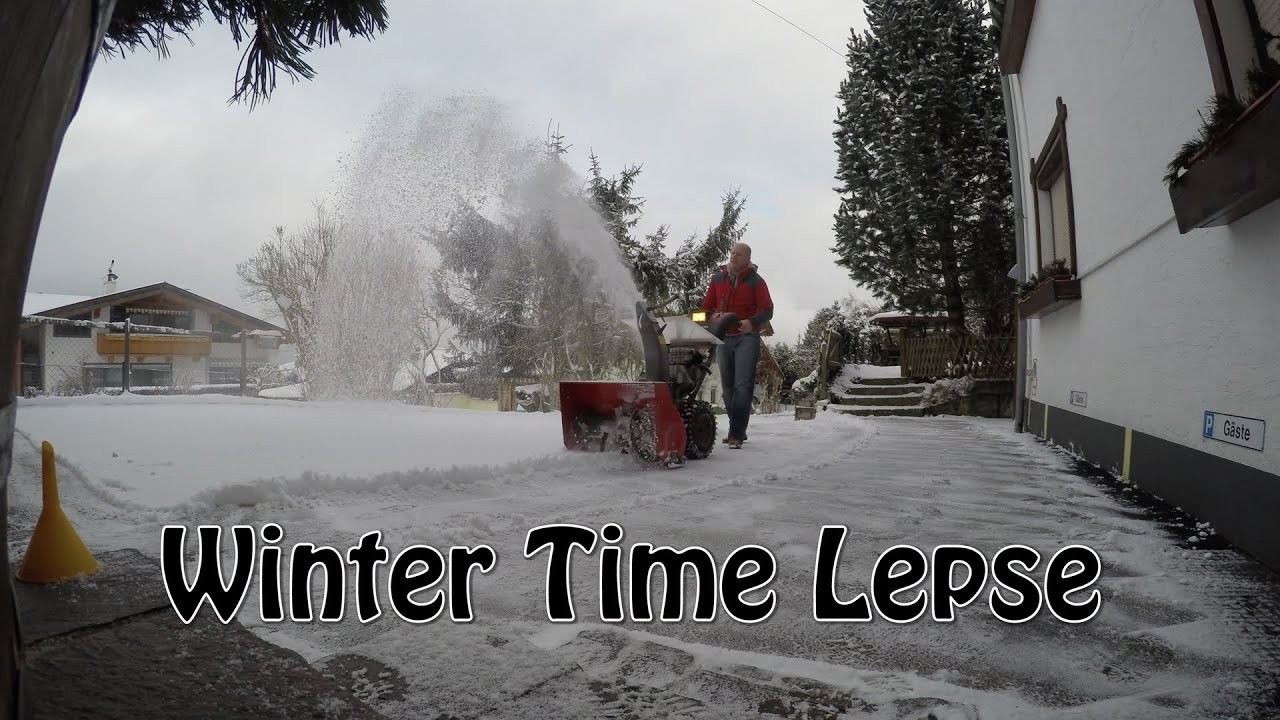 SNOW BLOWER Time Lapse in 4K by GoPro Hero 4 - YouTube