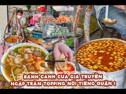 Video BÁNH CANH CUA GIA TRUYỀN núp chân cầu Calmette Quận 1... - youtube