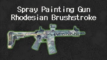 Spray Painting a Gun! The US Army way, in Rhodesian Brushstroke