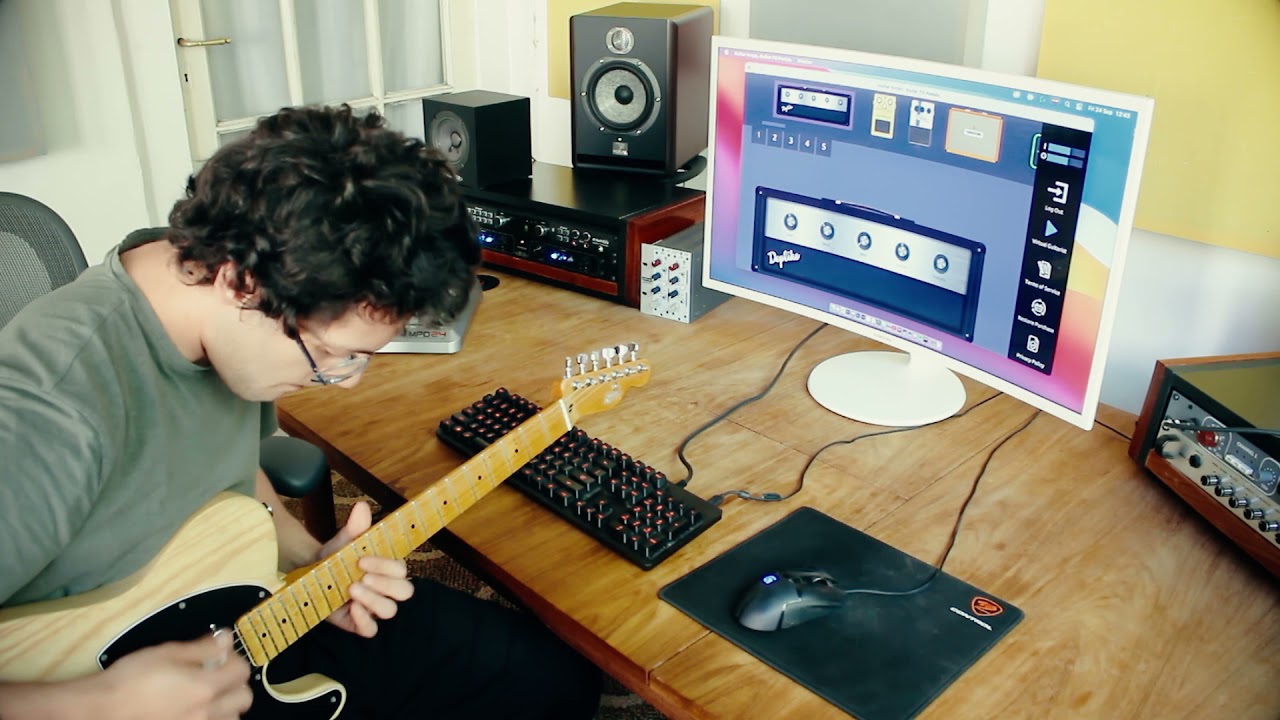 Crunchy Blues Guitar Tone (with amp sim) Deplike Guitar FX demo YouTube